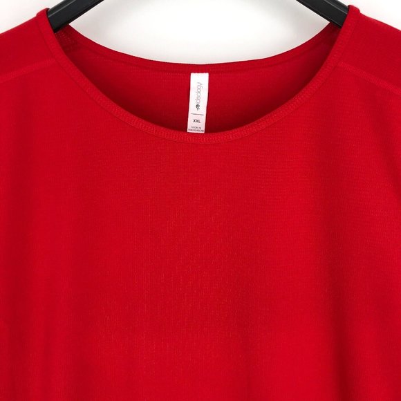 ID Ideology Womens Short Sleeve Rapid Dry Active T-Shirt Red 2XL - Picture 4 of 7